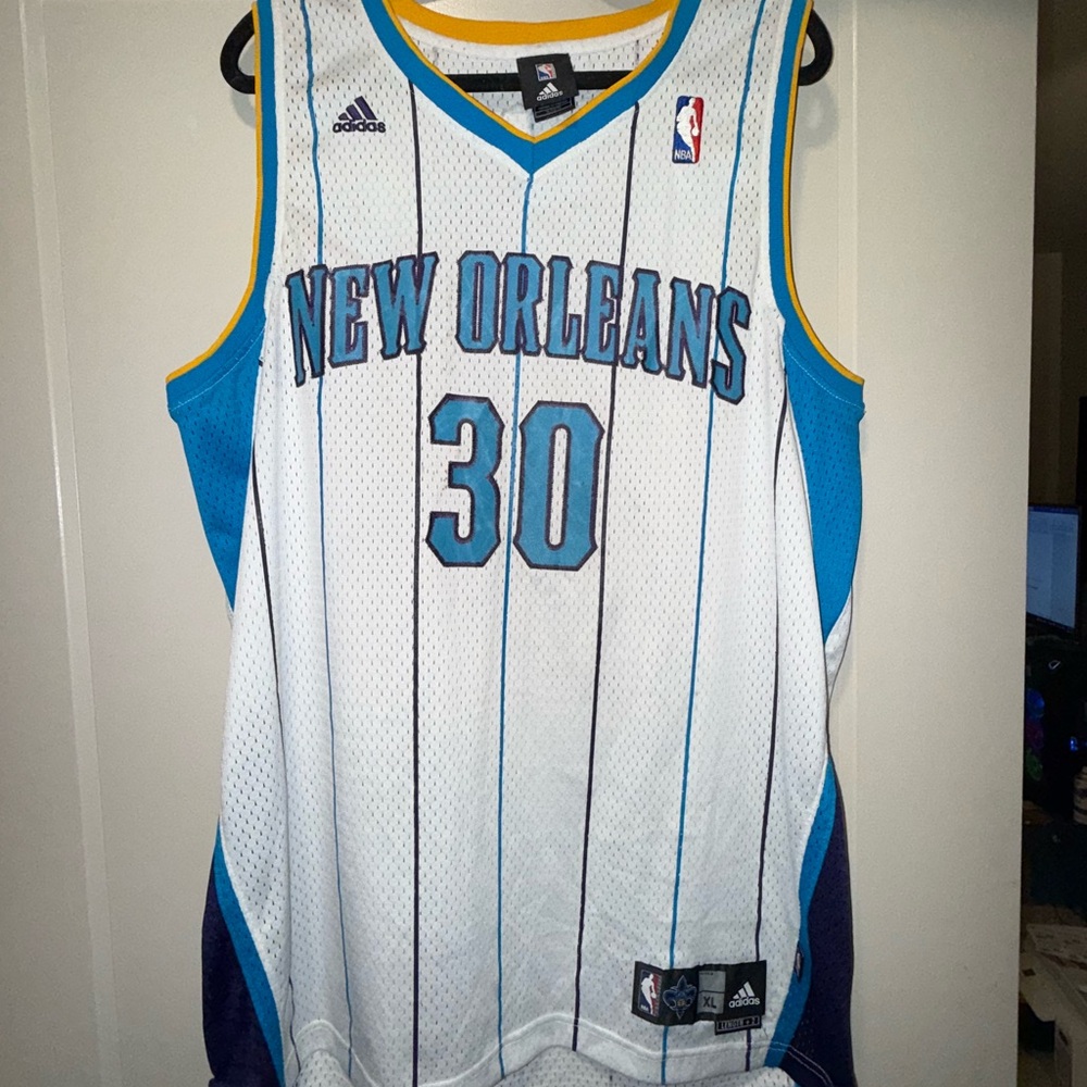 Vintage Adidas NBA David West New Orleans Jersey